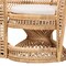 Bali & Pari Nerita Modern Bohemian Natural Brown Rattan Two-Seater Peacock Chair 242-13600-ZORO - alternate 2